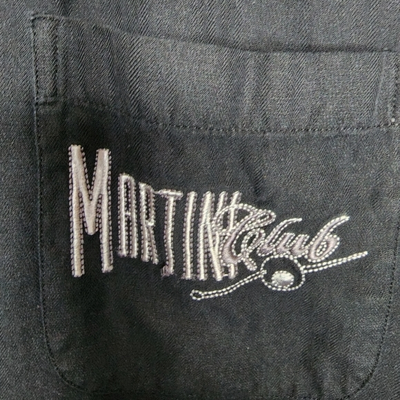 CUBAVERA Mens Black Martini Club Short Sleeve Collared Relaxed Fit Button Up- XL - Picture 4 of 10